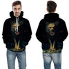 Blue rose Wolf Hoodies Men 3D Sweatshirts Harajuku Hoody Quality Pullover Streatwear Tracksuits hip hop tops - Vimost Shop