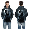 Blue rose Wolf Hoodies Men 3D Sweatshirts Harajuku Hoody Quality Pullover Streatwear Tracksuits hip hop tops - Vimost Shop