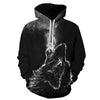 Blue rose Wolf Hoodies Men 3D Sweatshirts Harajuku Hoody Quality Pullover Streatwear Tracksuits hip hop tops - Vimost Shop