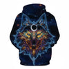 Blue rose Wolf Hoodies Men 3D Sweatshirts Harajuku Hoody Quality Pullover Streatwear Tracksuits hip hop tops - Vimost Shop