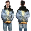 Blue rose Wolf Hoodies Men 3D Sweatshirts Harajuku Hoody Quality Pullover Streatwear Tracksuits hip hop tops - Vimost Shop