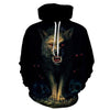 Blue rose Wolf Hoodies Men 3D Sweatshirts Harajuku Hoody Quality Pullover Streatwear Tracksuits hip hop tops - Vimost Shop