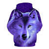 Blue rose Wolf Hoodies Men 3D Sweatshirts Harajuku Hoody Quality Pullover Streatwear Tracksuits hip hop tops - Vimost Shop