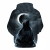 Blue rose Wolf Hoodies Men 3D Sweatshirts Harajuku Hoody Quality Pullover Streatwear Tracksuits hip hop tops - Vimost Shop