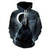Blue rose Wolf Hoodies Men 3D Sweatshirts Harajuku Hoody Quality Pullover Streatwear Tracksuits hip hop tops - Vimost Shop