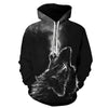 Blue rose Wolf Hoodies Men 3D Sweatshirts Harajuku Hoody Quality Pullover Streatwear Tracksuits hip hop tops - Vimost Shop