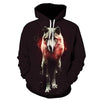 Blue rose Wolf Hoodies Men 3D Sweatshirts Harajuku Hoody Quality Pullover Streatwear Tracksuits hip hop tops - Vimost Shop