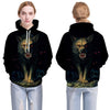 Blue rose Wolf Hoodies Men 3D Sweatshirts Harajuku Hoody Quality Pullover Streatwear Tracksuits hip hop tops - Vimost Shop