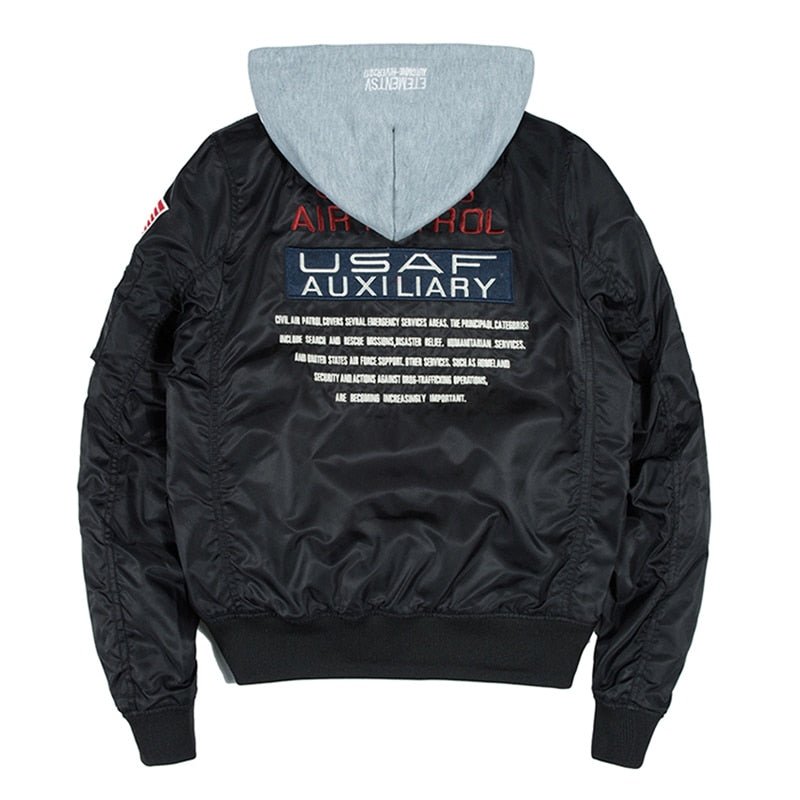 Bomber Men Badge Air Pilot MA-1 Men's Jacket Hip Hop Outwear - Vimost Shop