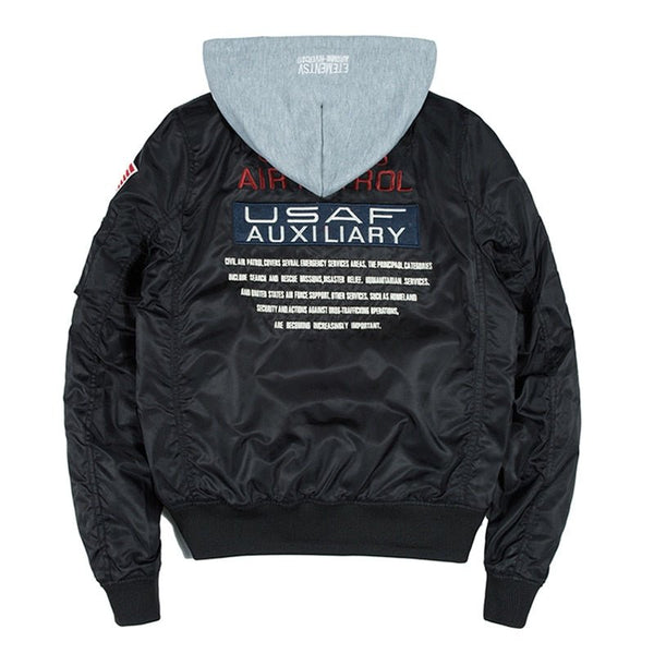 Bomber Men Badge Air Pilot MA-1 Men's Jacket Hip Hop Outwear - Vimost Shop