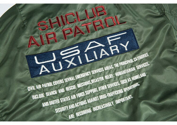 Bomber Men Badge Air Pilot MA-1 Men's Jacket Hip Hop Outwear - Vimost Shop