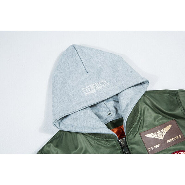 Bomber Men Badge Air Pilot MA-1 Men's Jacket Hip Hop Outwear - Vimost Shop