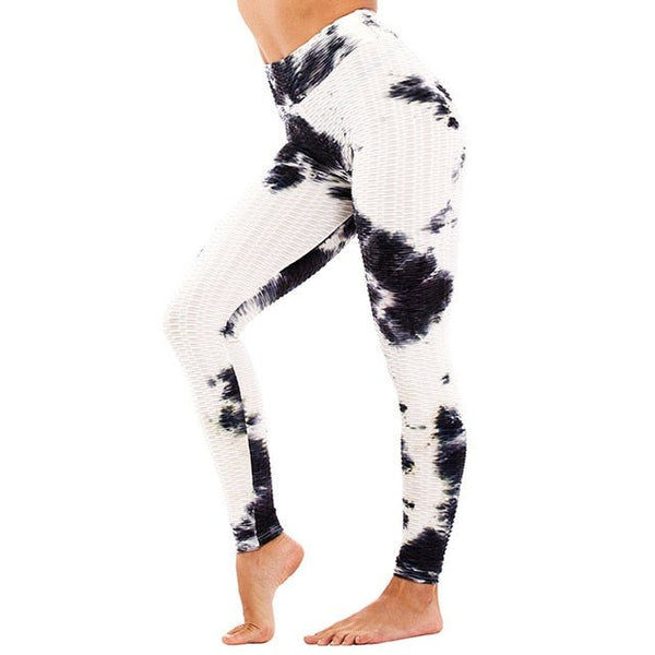Booty Enhancing Tie-dye Print Workout Pants Gym Fitness Leggings High Waist Seamless Leggins Jogging Trousers Training Wear - Vimost Shop