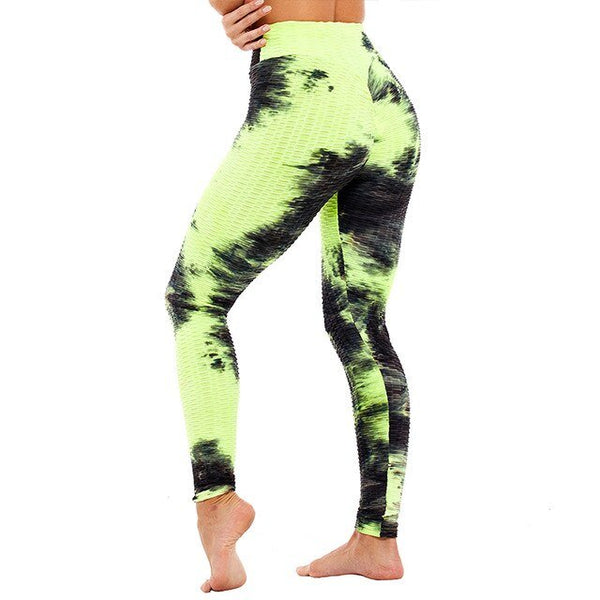 Booty Enhancing Tie-dye Print Workout Pants Gym Fitness Leggings High Waist Seamless Leggins Jogging Trousers Training Wear - Vimost Shop
