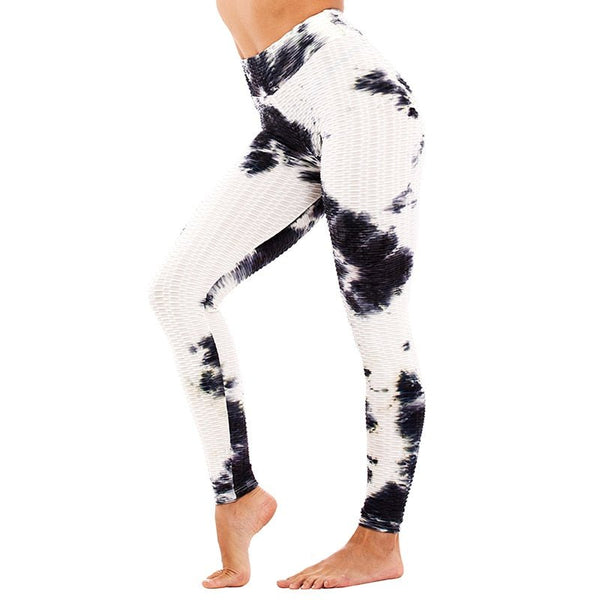 Booty Enhancing Tie-dye Print Workout Pants Gym Fitness Leggings High Waist Seamless Leggins Jogging Trousers Training Wear - Vimost Shop