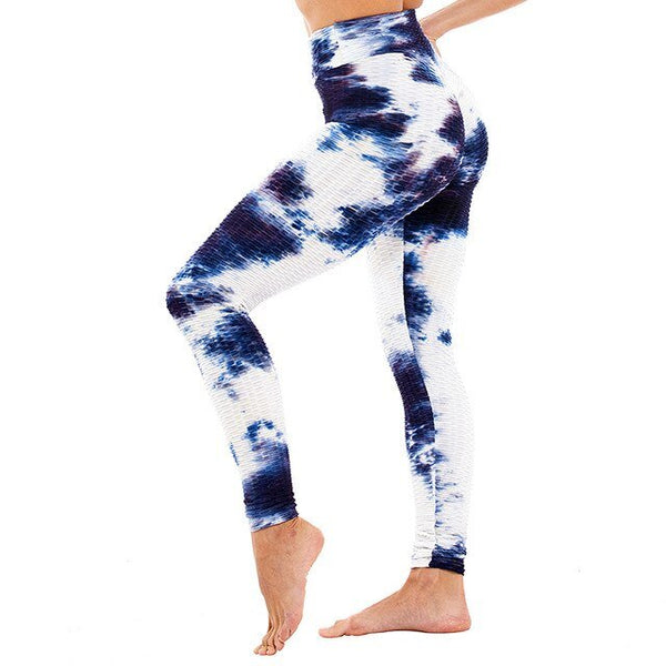 Booty Enhancing Tie-dye Print Workout Pants Gym Fitness Leggings High Waist Seamless Leggins Jogging Trousers Training Wear - Vimost Shop