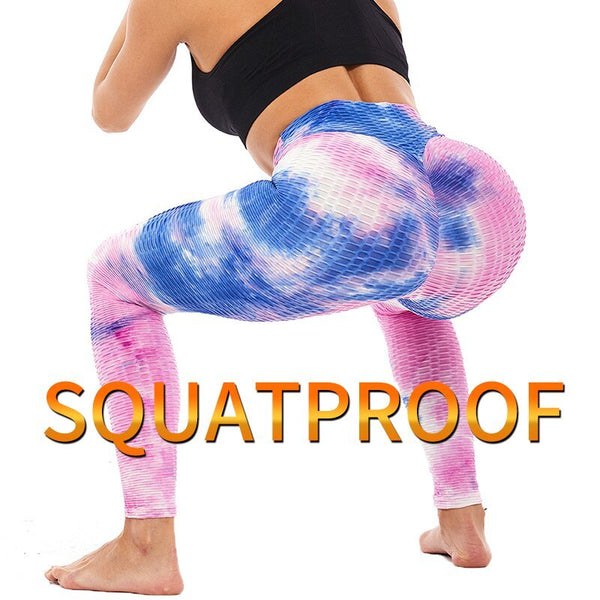 Booty Enhancing Tie-dye Print Workout Pants Gym Fitness Leggings High Waist Seamless Leggins Jogging Trousers Training Wear - Vimost Shop