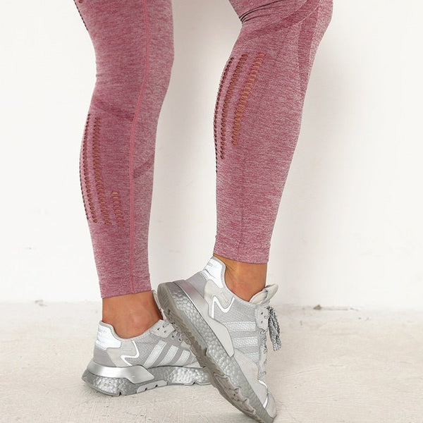 Booty Enhancing Yoga Pants Hollow Out Gym Sport Leggings High Waist Fitness Tights Workout Running Sweatpants Jogging Trousers - Vimost Shop