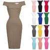 BP Womens Pin Up 1950s Retro Business OL Lady Hips-Wrapped Bodycon Pencil Skirts - Vimost Shop