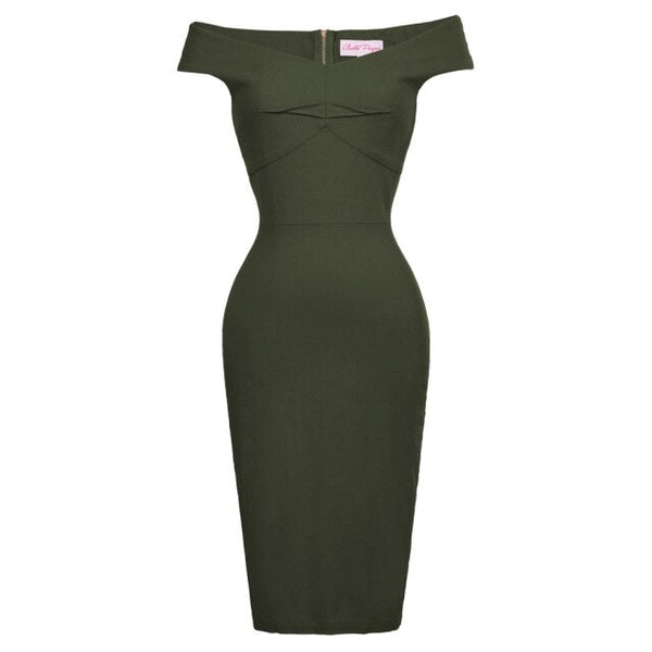BP Womens Pin Up 1950s Retro Business OL Lady Hips-Wrapped Bodycon Pencil Skirts - Vimost Shop