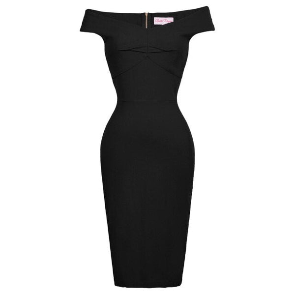 BP Womens Pin Up 1950s Retro Business OL Lady Hips-Wrapped Bodycon Pencil Skirts - Vimost Shop