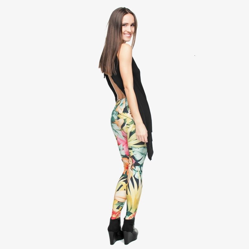 Brand Fashion Camo Branches 3D Printing High Quality Slim Legging Women Casual Home Leggings Woman Pants - Vimost Shop