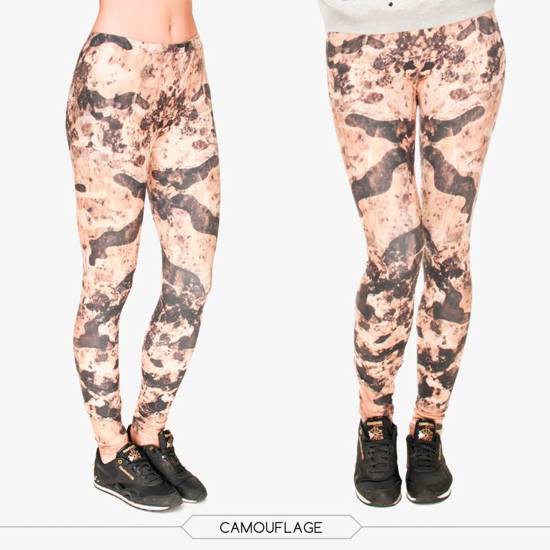 Brand Fashion Camo Branches 3D Printing High Quality Slim Legging Women Casual Home Leggings Woman Pants - Vimost Shop