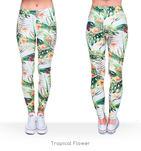 Brand Fashion Camo Branches 3D Printing High Quality Slim Legging Women Casual Home Leggings Woman Pants - Vimost Shop