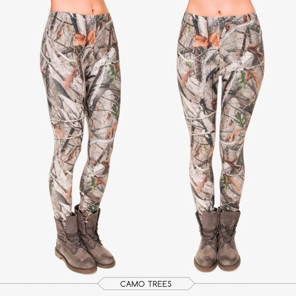 Brand Fashion Camo Branches 3D Printing High Quality Slim Legging Women Casual Home Leggings Woman Pants - Vimost Shop