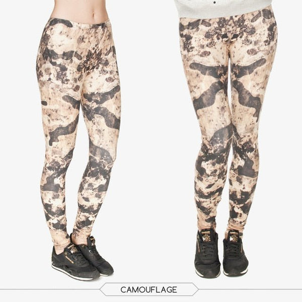 Brand Fashion Camo Branches 3D Printing High Quality Slim Legging Women Casual Home Leggings Woman Pants - Vimost Shop