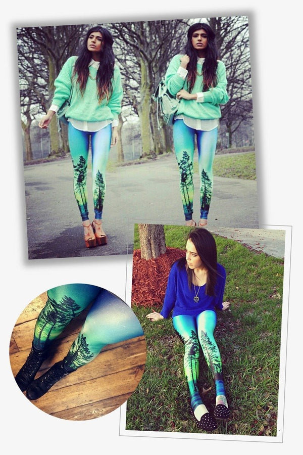 Brand Night Moon 3D Printing Our world Legging Punk Women Legins Stretchy Trousers Casual Pants Leggings - Vimost Shop