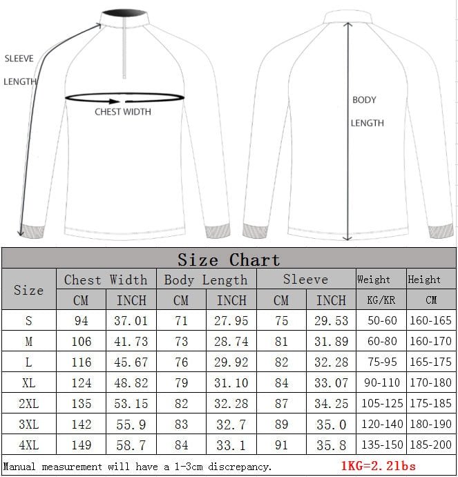 Breathable Fishing Shirt Long Sleeve Quick Dry Big European size Fishing Jerseys Sun UV Protection fishing t shirt for Men - Vimost Shop