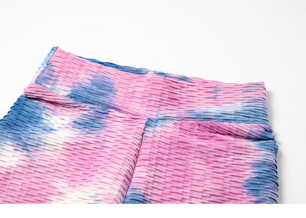 Butt Ruched Yoga Pants Tie-dye Streetwear High Waist Fitness Legging Running Athletic Trousers Gym Activewear Sport Leggings - Vimost Shop