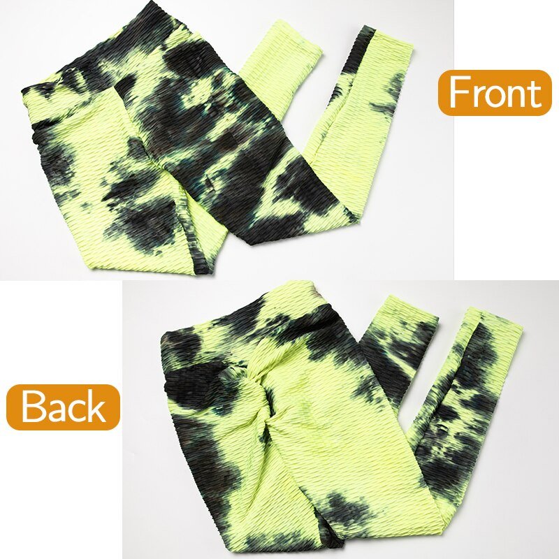 Butt Ruched Yoga Pants Tie-dye Streetwear High Waist Fitness Legging Running Athletic Trousers Gym Activewear Sport Leggings - Vimost Shop