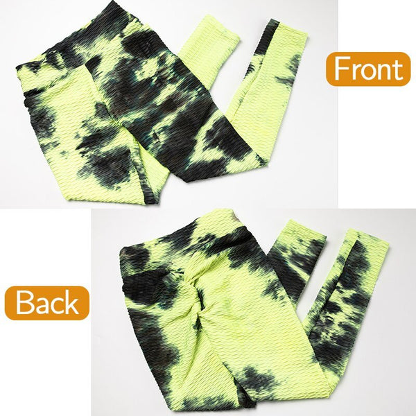 Butt Ruched Yoga Pants Tie-dye Streetwear High Waist Fitness Legging Running Athletic Trousers Gym Activewear Sport Leggings - Vimost Shop