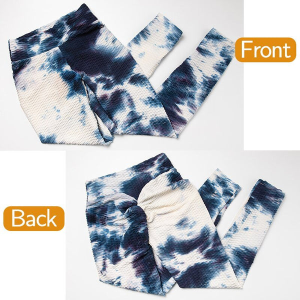 Butt Ruched Yoga Pants Tie-dye Streetwear High Waist Fitness Legging Running Athletic Trousers Gym Activewear Sport Leggings - Vimost Shop