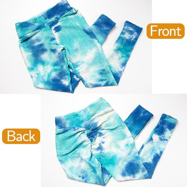 Butt Ruched Yoga Pants Tie-dye Streetwear High Waist Fitness Legging Running Athletic Trousers Gym Activewear Sport Leggings - Vimost Shop