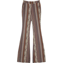 Butterfly Print High Waist Straight Casual Indie Folk Women Pants Autumn Korean Ladies Daily Flare Trouser