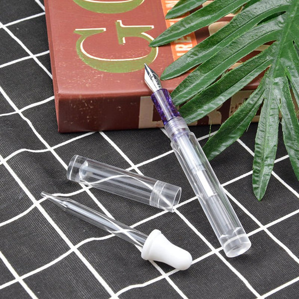 C1 Large Ink Capacity Eyedropper Transparent Clear Fountain Eye Dropper Filling Pen F Nib Ink Pen Converter Ink Pen Gift - Vimost Shop