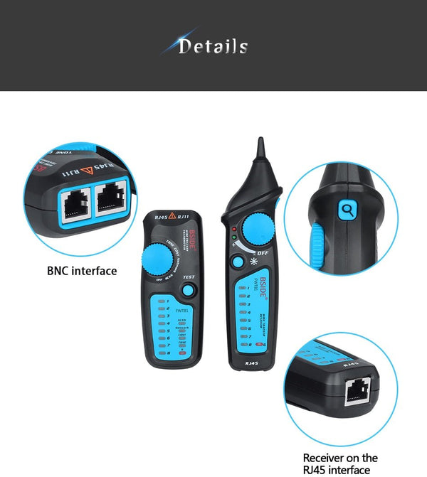 Cable Tracker Network Telephone line Detector wire finder wiring Wires Trace breakpoint location test Better than MS6812 - Vimost Shop