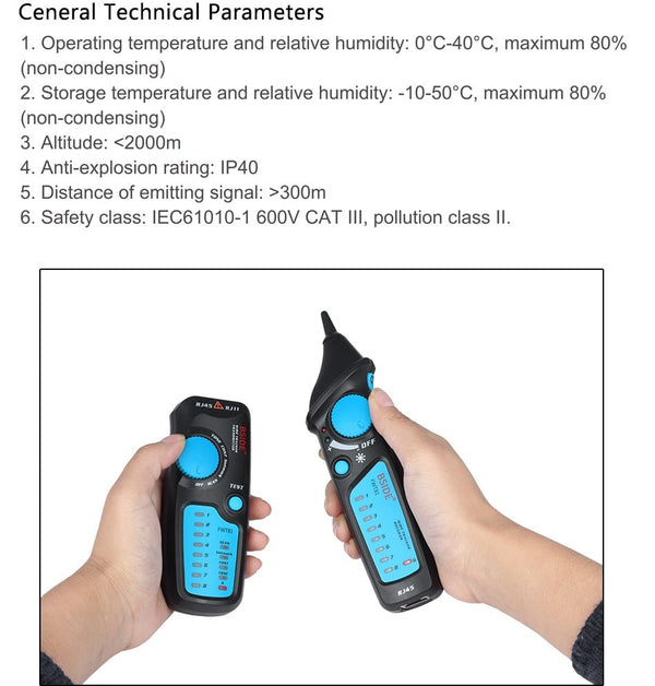 Cable Tracker Network Telephone line Detector wire finder wiring Wires Trace breakpoint location test Better than MS6812 - Vimost Shop