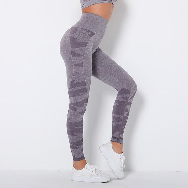 Camo Fitness Yoga Pants Booty Scrunch Seamless Leggings High Waist Gym Sportwear Running Tights Workout Pants Jogging Trousers - Vimost Shop