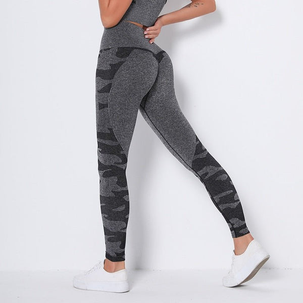 Camo Fitness Yoga Pants Booty Scrunch Seamless Leggings High Waist Gym Sportwear Running Tights Workout Pants Jogging Trousers - Vimost Shop