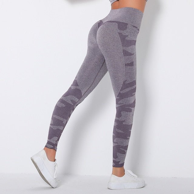Camo Fitness Yoga Pants Booty Scrunch Seamless Leggings High Waist Gym Sportwear Running Tights Workout Pants Jogging Trousers - Vimost Shop