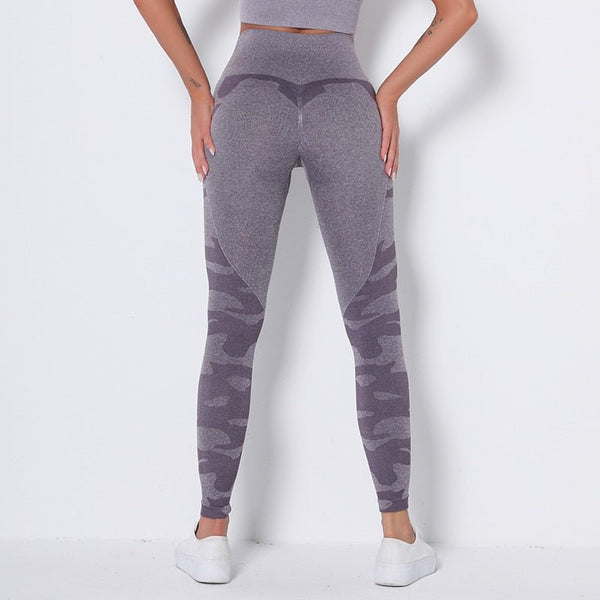 Camo Fitness Yoga Pants Booty Scrunch Seamless Leggings High Waist Gym Sportwear Running Tights Workout Pants Jogging Trousers - Vimost Shop