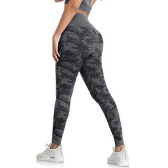 Camo Fitness Yoga Pants Booty Scrunch Seamless Leggings High Waist Gym Sportwear Running Tights Workout Pants Jogging Trousers