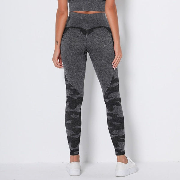 Camo Fitness Yoga Pants Booty Scrunch Seamless Leggings High Waist Gym Sportwear Running Tights Workout Pants Jogging Trousers - Vimost Shop