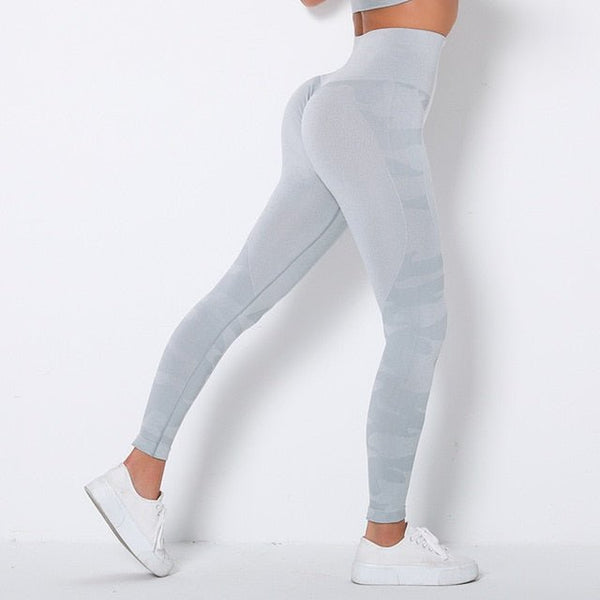 Camo Fitness Yoga Pants Booty Scrunch Seamless Leggings High Waist Gym Sportwear Running Tights Workout Pants Jogging Trousers - Vimost Shop