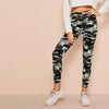 Camo Print Leggings Women Leggings Casual Style Spring Summer Autumn Stretchy Fitness Crop Leggings - Vimost Shop