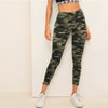 Camo Print Leggings Women Leggings Casual Style Spring Summer Autumn Stretchy Fitness Crop Leggings - Vimost Shop